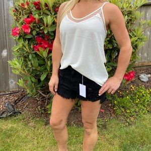 Cello Black Jean Shorts